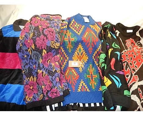  5 vintage jumpers to include St Michael size 8-10 and Littlewoods size M 