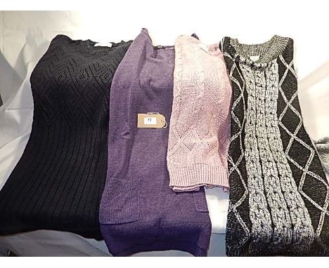 4 Knitted jumpers - to include vintage St Michael size 12 