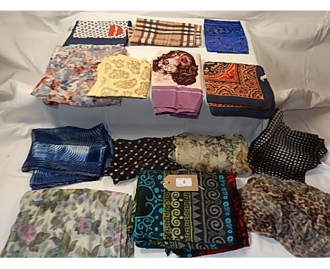 A collection of 14 scarves - to include vintage Debenhams, vintage St Michael 