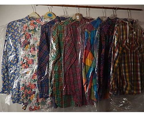 8 colourful Vintage 1980/90's Shirts to include - St Michael and Mark one sizes 10-12 