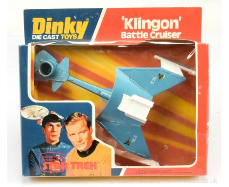 Dinky 357 "Star Trek" - "Klingon" Battle Cruiser finished in white, blue with accessories in sealed bag - this example is Nea