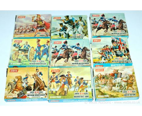 Airfix plastic (HO / OO Scale) Figures including Waterloo French Cavalry; French Artillery; British Cavalry; Romans plus othe