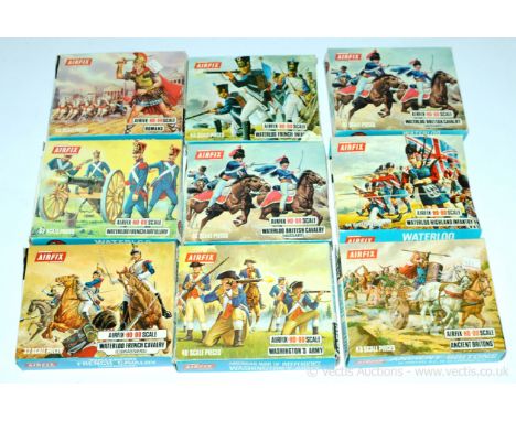 Airfix plastic (HO / OO Scale) Figures including Waterloo French Cavalry; French Artillery; British Cavalry; Romans plus othe