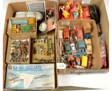 A mixed group to include Airfix RA-5C Vigilante (1/72nd scale) plastic kit; a small quantity of Lead Figures mainly Cowboys a