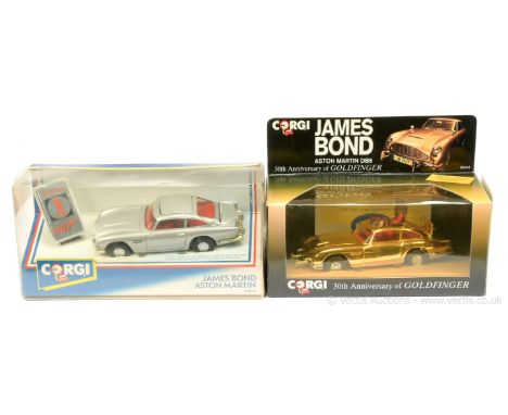 Corgi 94060 "James Bond" Aston Martin DB5 (1/36th scale) - silver, red interior, chrome &amp; gold trim complete with badge -