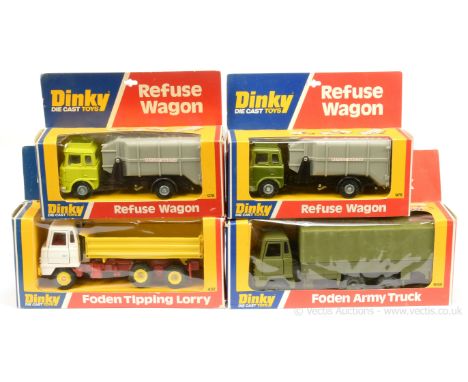 Dinky Group to include; 432 Foden Tipping Lorry - white cab, red chassis &amp; interior, yellow tipper &amp; plastic hubs; 66