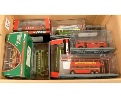 Corgi Original Omnibus (OO Scale) a group of Buses to include London Transport OM41703; OM41701; Trolleybus 43701 plus others