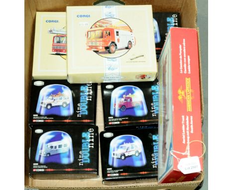 Corgi Classics a group of Emergency Vehicles to include 97385 AEC Ladder Fire Engine; C1143/2 American Lafrance Aerial Ladder
