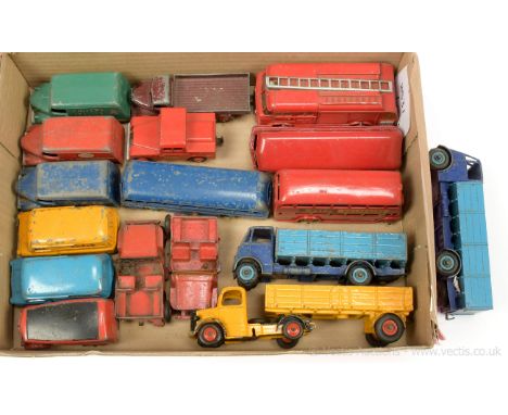 Dinky unboxed mainly Commercial group to include Land Rover "Mersey Tunnel Police"; Double Decker Bus "Exide Batteries"; 2 x 