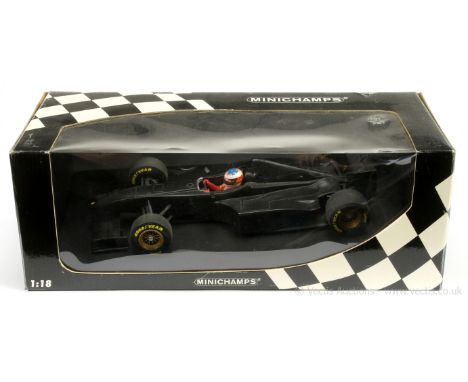 Minichamps (1/18th scale) Ferrari F300E - "Eddie Irvine" - matt black body - Mint in a Good (slightly grubby) window box.