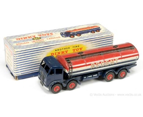 Dinky 942 Foden (Type 2) 14-ton "Regent" Tanker - finished in blue, white, red including Supertoy hubs with treaded tyres, si