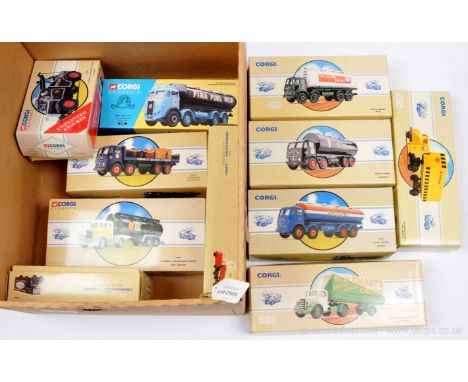 Corgi Classics a group to include 97955 Foden "Guinness"; 27201 Atkinson "Fina" Fuel Tanker; 97300 Bedford Type O Articulated