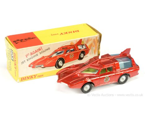 Dinky 103 "Captain Scarlet" - Spectrum Patrol Car - red body, blue tinted windows, yellow interior, white base and plastic de