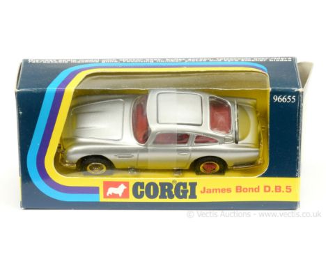 Corgi 96655 (Re-Issue 270) "James Bond" Aston Martin DB5 (1/43rd scale) - silver, red interior &amp; tyre slashers, gold trim