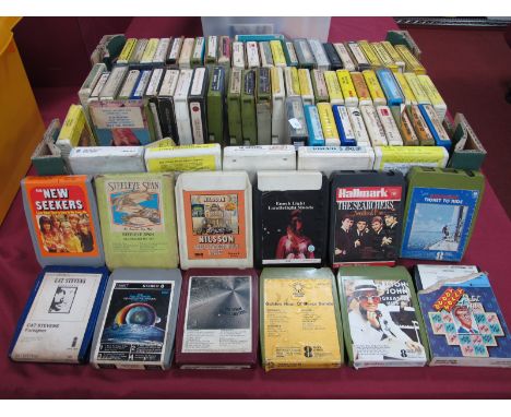 Eight Track Tapes, over eighty albums, by artist including Nazareth, Status Quo, Beach Boys, Searchers, Steeleye Span, Bob Dy
