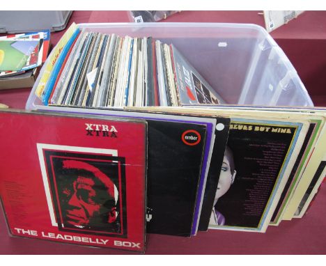 Blues, Jazz and Folk LPs, seventy five albums from Leadbelly, Lightnin' Hopkins, Bessie Smith, Buddy Rich, Artie Shaw, Duke E