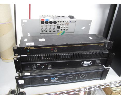 Pro Audio Equipment, to include LTO L8 8 channel mixing console, Pro Sound 200 amplifier, W. Audio DA800 amplifier (all untes