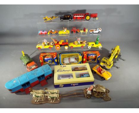 Dinky - Corgi - a mixed lot of Dinky and Corgi diecast model motor vehicles part  boxed to include Corgi Magic Roundabout, Co
