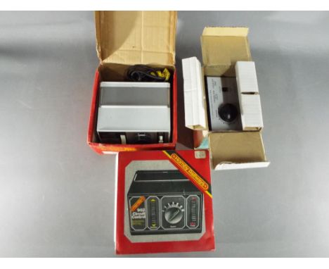 Hornby, Hammant &amp; Morgan - Three boxed model railway control units. Lot includes Hammant &amp; Morgan Multipack DC Contro