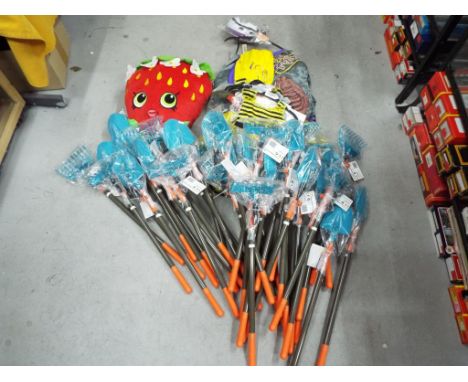 Unused Retail Stock - A large quantity of children's gardening tools (spades, forks, trowels etc), also included in the lot a