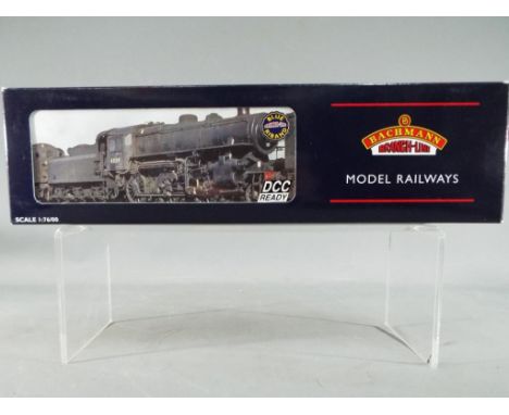 Bachmann Branch Line - an OO gauge DCC Ready Ivatt class 2-6-0 locomotive and tender, BR black, op no 43096, #32-579, appears