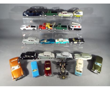 A collection of Dinky and Corgi diecast model motor vehicles to include Corgi 1:36 scale Whizz Wheels, Dinky 152 Rolls Royce 