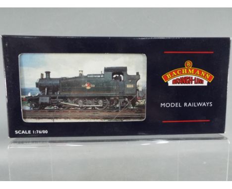 Bachmann Branch Line - an OO gauge Prairie tank locomotive, BR black, early emblem, op no 5500, # 32-137, appears mint in box