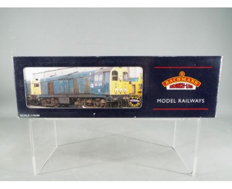 Bachmann Branch Line - an OO gauge class 20 diesel locomotive BR blue with indicator discs, op no 20058, # 32-025A, appears m