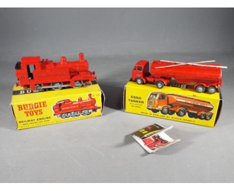 Budgie - A boxed Budgie Toys 270 Esso Tanker in Very Good condition but with detached labels in an Excellent yellow and black