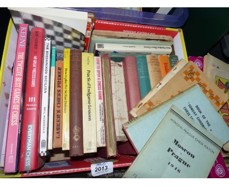 A quantity of books on Chess including Indian Defences, Modern Chess Openings.