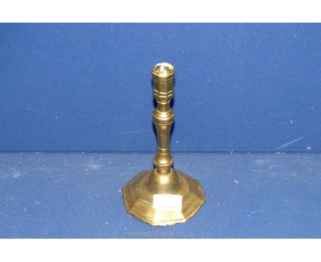 A George I/II petal based candlestick.
