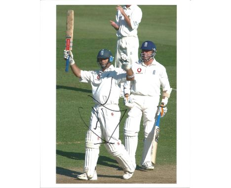 Cricket Nasser Hussain signed 10x8 cloud photo. Nasser Hussain OBE , born 28 March 1968, is a British cricket commentator and