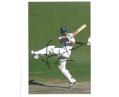 Cricket Nasser Hussain signed 10x8 cloud photo. Nasser Hussain OBE , born 28 March 1968, is a British cricket commentator and