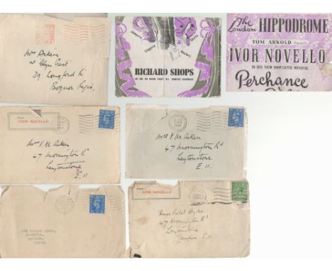 Actor and Entertainer, Ivor Novello vintage collection featuring a variety of theatre programmes from his many shows, newspap