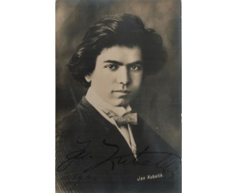Jan Kubelik (1880-1940) Violinist Signed Vintage Postcard Photo. Good condition. All autographs come with a Certificate of Au