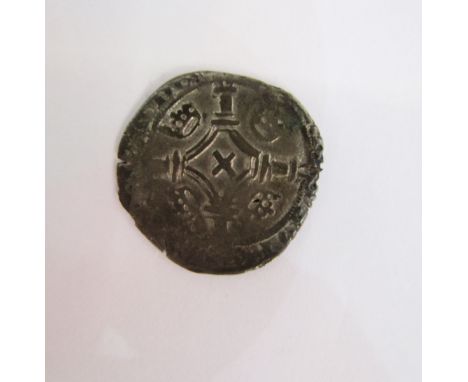 Mary Queen of Scots, billon plack of fourpence crowned Scottish arms, M to left, R to right, plain cross 