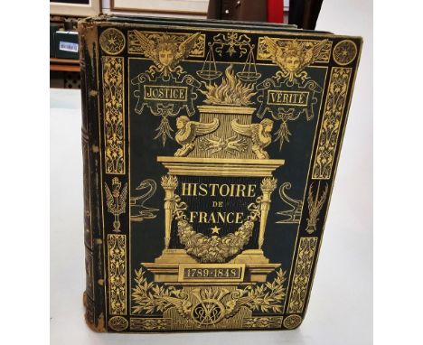 Decorated bindings - Guizot M. "L'Histoire de France ...racontee a mes petits-enfants " Paris, Librairie Hachette 1873, ills,