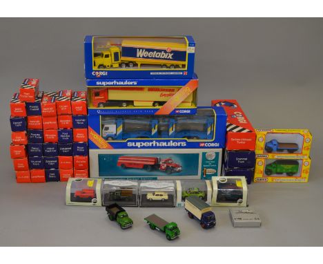 A quantity of mainly boxed diecast models in a variety of scales, mostly  by Corgi together with some by Oxford, Cararama, Sc