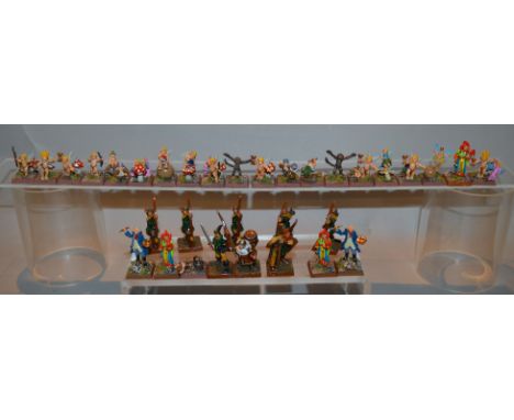 Wargames Foundry: Collection of 33 figures, including 3 x limited edition Jesters, 2 x Kevin Dalimore self portrait figures l