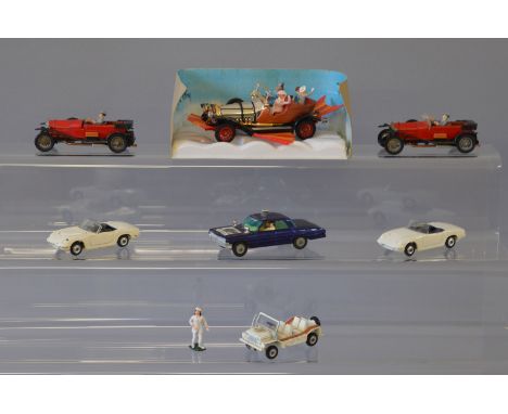 Corgi TV / Film related vehicles including Man from Uncle, "Thrash Buster" car, The Prisoner, Mini Moke, Chitty Chitty Bang B