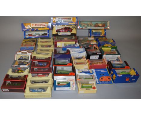 60 x Assorted boxed diecast models including Corgi, EFE, Matchbox, etc.