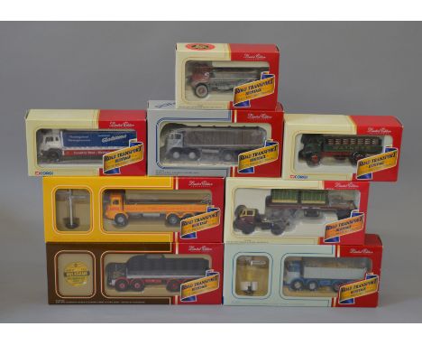 Eight boxed Corgi diecast 1:50 scale trucks from their 'Road Transport Heritage' series including CC13306 British Railways BM