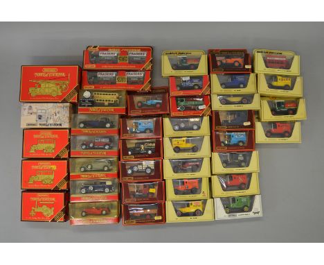 A quantity of boxed Matchbox Models of Yesteryear diecast models including Y-22 Foden Steam Wagon, Y-16 Scania-Vabis Post Bus