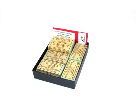 Six boxes x 50 of .22 R.F. "Long Shot" cartridges by I.C.I. all unopened NB. This item can only be purchased by someone with 