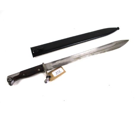 A German model 1898/05 bayonet (2nd Patt) by Weyersberg within later scabbard 