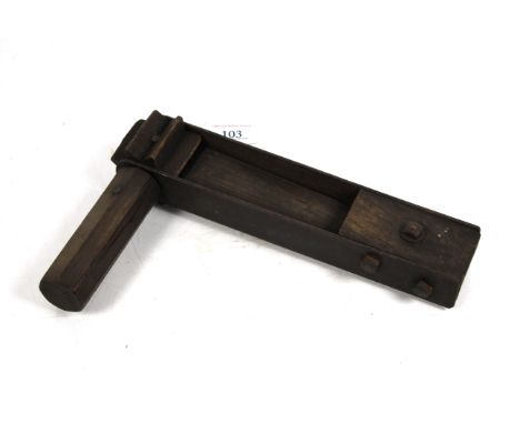 A WWI British "Gas Rattle" top marked Gas and base of handle marked with broad arrow, 31 and G