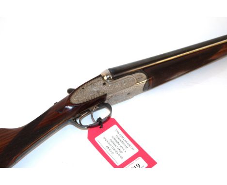 A Denton & Kennall Silver Point XXV 12 bore S.L.E. shotgun Ser. No. 75269, 70mm chambers, QD locks, articulated front trigger