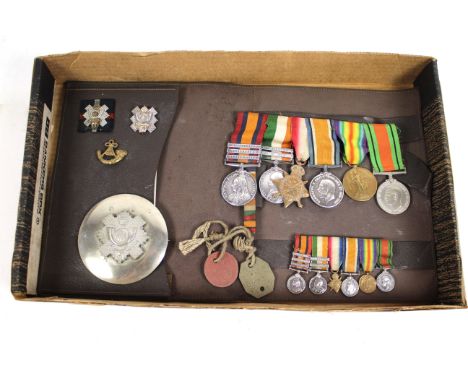 A medal group of six Q.S.A. with three clasps, Wittebergen, Paardeberg and Modder River. K.S.A. O1 and O2 clasps 1545 Clr Ser