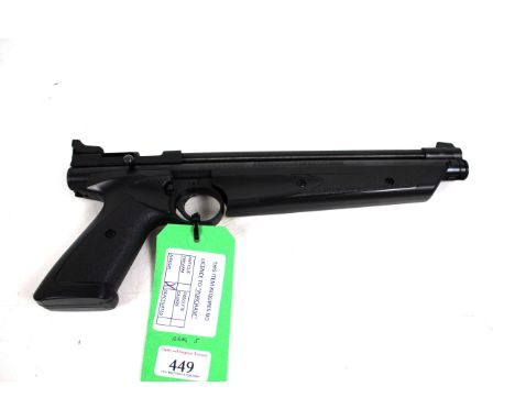 A Crosman .177 Cal model P1377 "American Classic" pump action air pistol with instructions and card in as new condition.NB. A