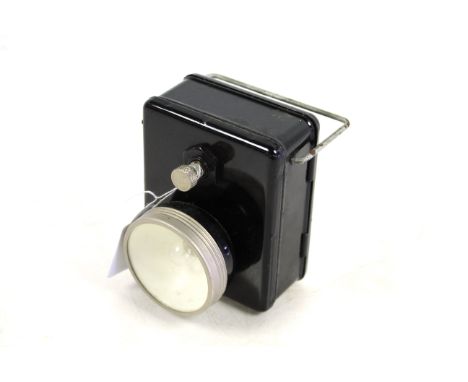 A WWII hand held torch, markings to rear including Lamp Hand Type C for A.R.P. Use